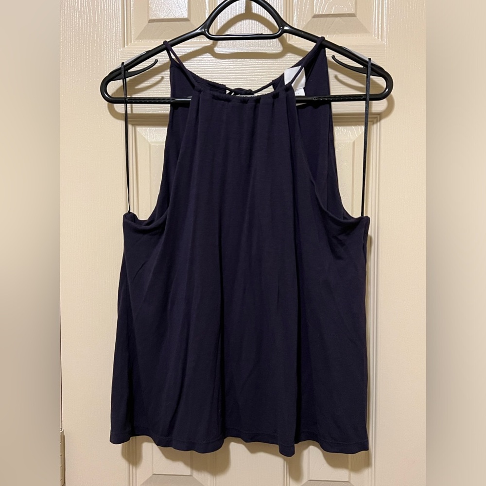 H&M High-neck Flowy Tank Top Sz M